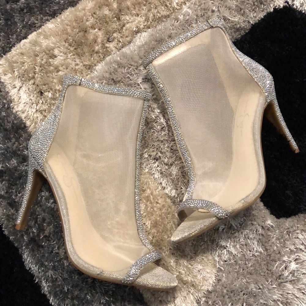 Jessica Simpson Peep Toe Dress Booties